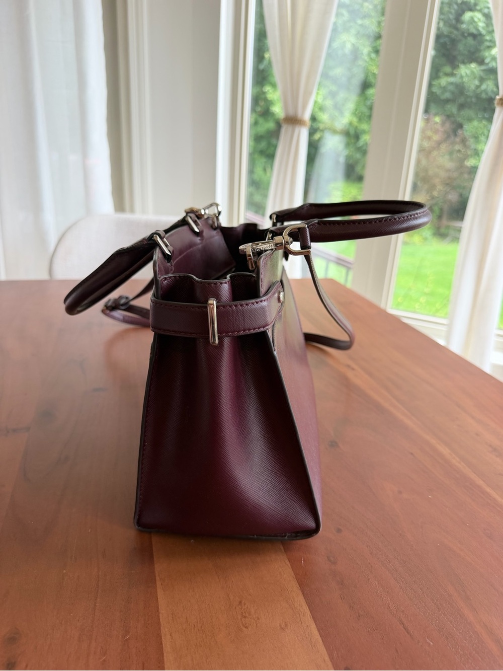 π·β¨ Kate Spade New York Burgundy Satchel + Matching Wallet Set ππ - Picture 4 of 11